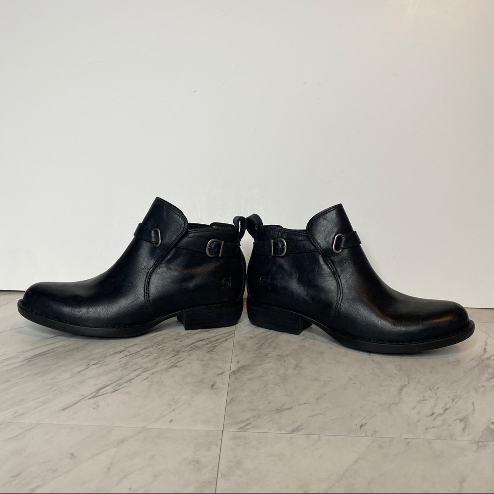 New! Born Tanaro Leather Chelsea Black Bootie 6M - Picture 6 of 14